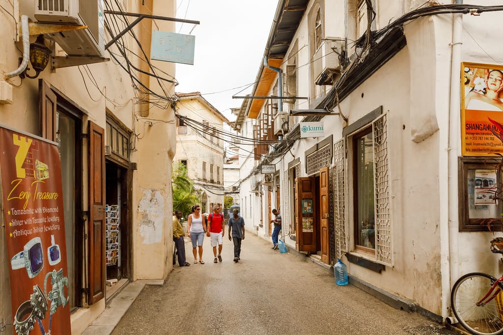 Sunset over the Indian Ocean from Zanzibar's western coast